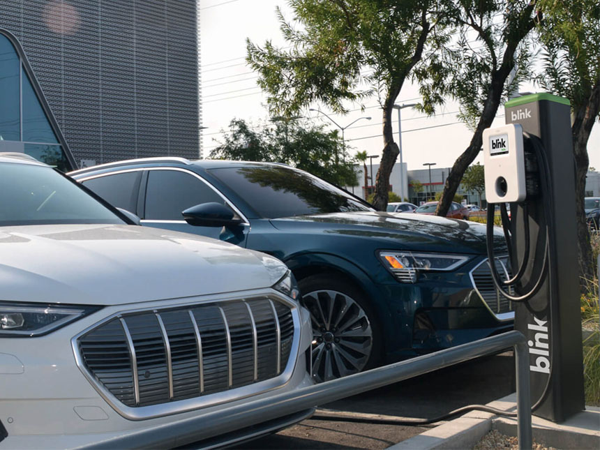 blink ev charging station