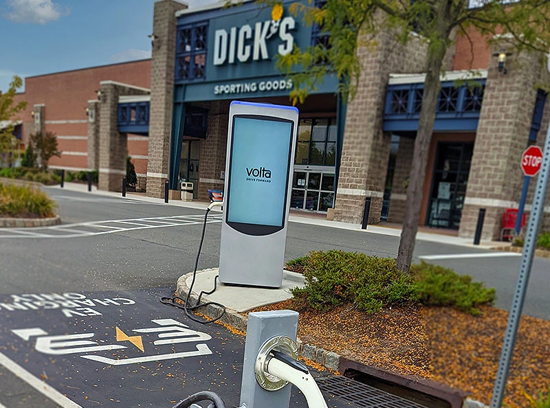 Level 3 EV Charger in front of Dick's Sporting Goods